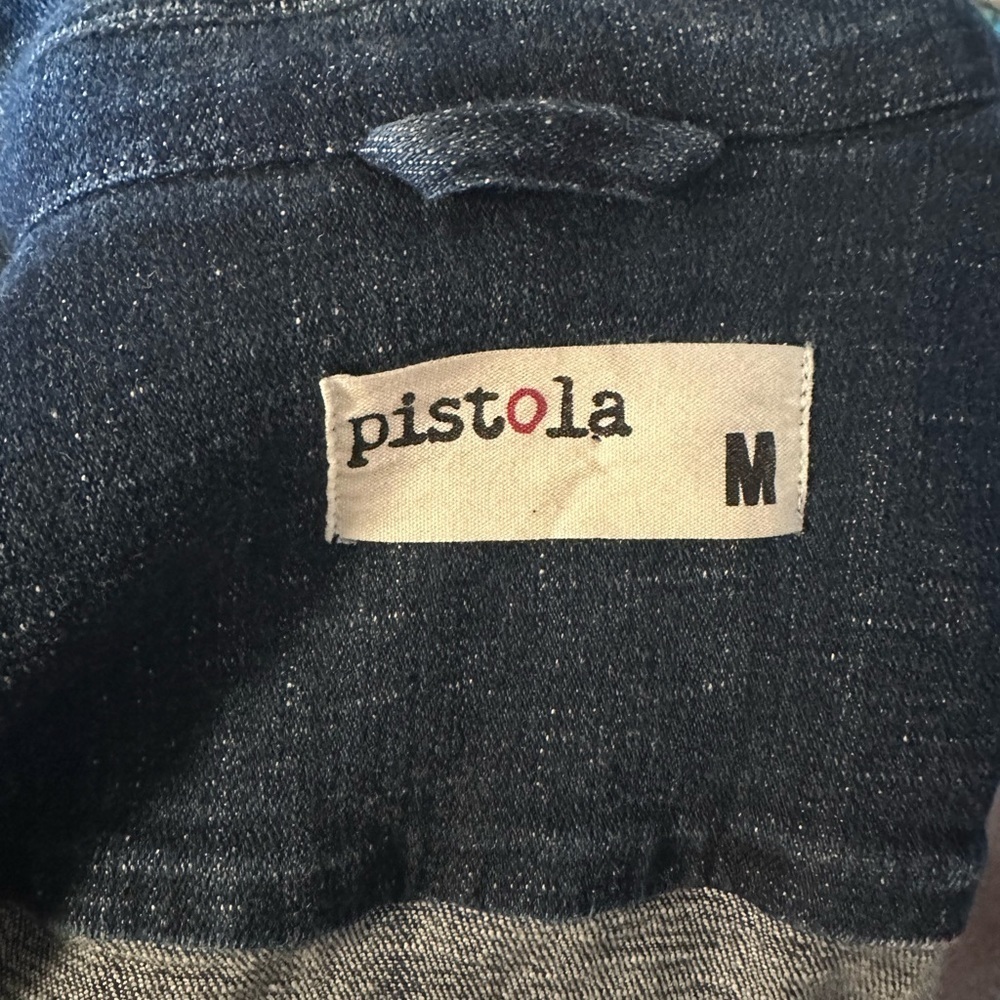 Pistola Distress Denim Jacket Size M - Picture 3 of 9